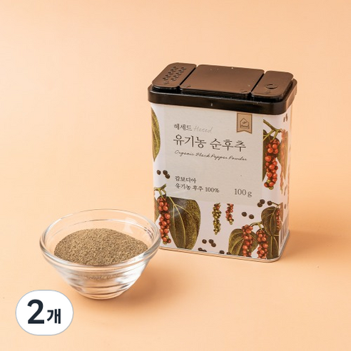 유기농 순후추, 100g, 2개