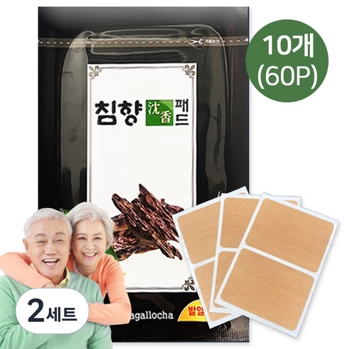침향패드 파스 패치형, 2세트, 60개입