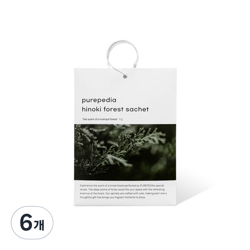 순수백과 히노끼포레스트 샤쉐, 6개, 10g