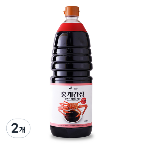시장쏙 홍게간장, 2개, 1.8L