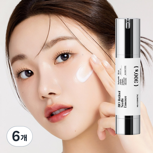 엔유 바이오 레티놀 니들 에센스 300샷 피부결 개선 & 모공축소 & 줄기세포배양액, 50ml, 6개
