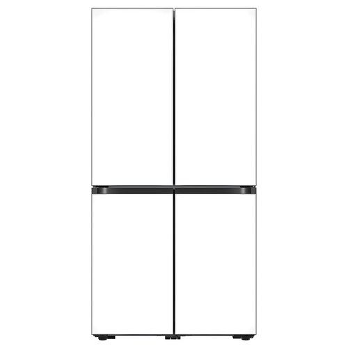 [색상선택형] 삼성전자 비스포크 875L 프리스탠딩 글래스 4도어 냉장고 방문설치, 새틴 화이트, 새틴 화이트, 새틴 화이트, 새틴 화이트, RF85DB90B2W6