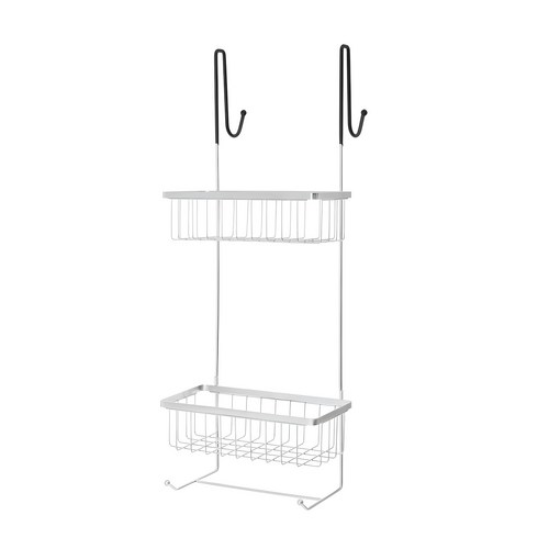 노바리빙 스테인레스 다용도 걸이형 욕실선반 2단, 1개