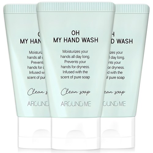 어라운드미 오 마이 핸드워시 클린솝, 50ml, 3개