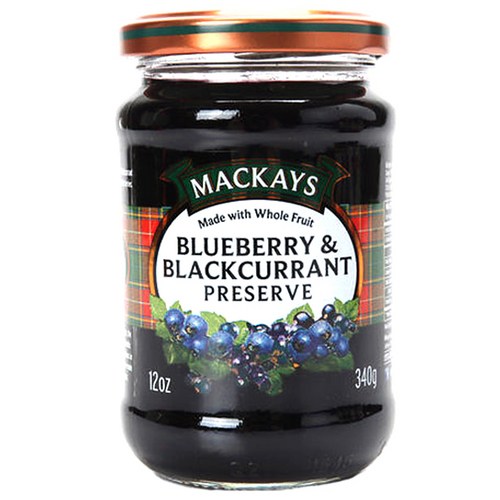 맥케이 블루베리 앤 블랙커런트 잼, 340g, 1개