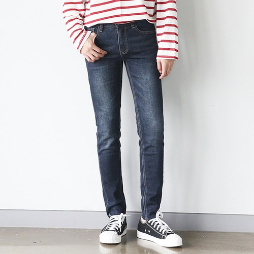 남자기모청바지