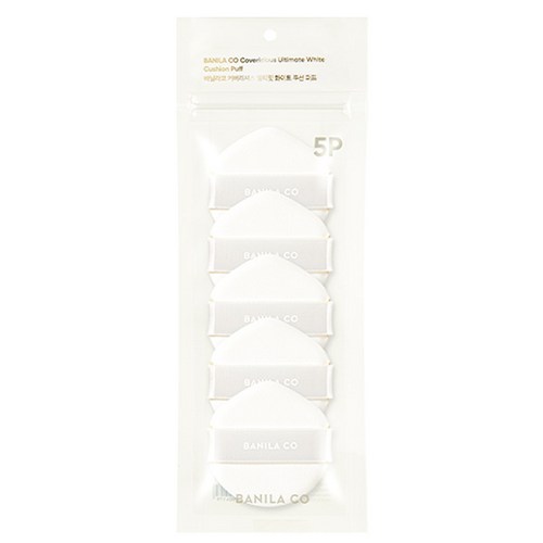 바닐라코 커버리셔스 얼티밋 화이트 쿠션 퍼프, 5개, 혼합색상