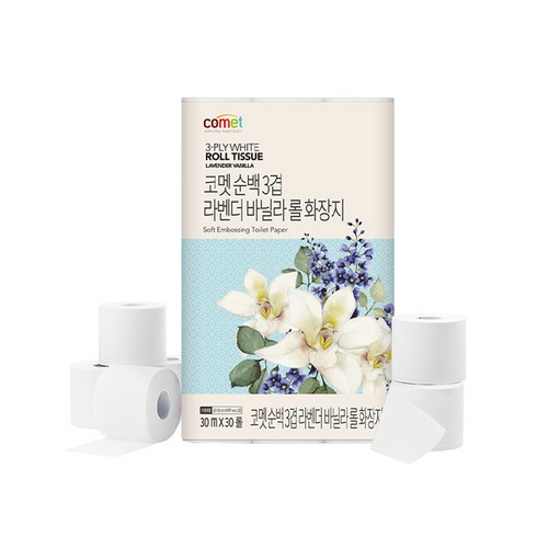 모나리자 보타닉포레 블라썸 3겹 화장지 27m, 30개입, 3개 2