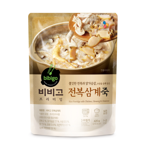 비비고 전복 삼계죽, 420g, 1개