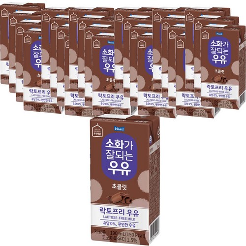 소화가잘되는우유 초콜릿, 190ml, 24개 - 초코음료 추천