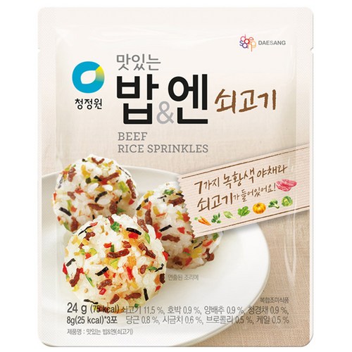 청정원 맛있는밥&엔 쇠고기, 24g, 1개