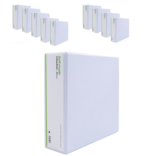 희망사무포인트 A4 D링 9cm 바인더, 백색, 10개