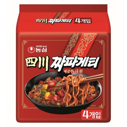 농심 사천 짜파게티, 4개