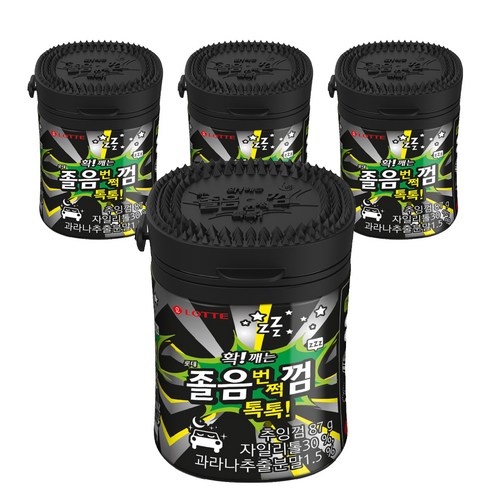 졸음 번쩍껌 톡톡, 87g, 4개 - 껌 추천