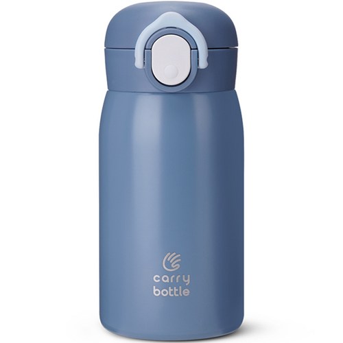 캐리보틀 베이직 보온 텀블러, 스틸블루, 320ml, 1개