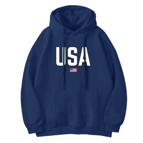 [더팀] USA 기모 후드티 남여공용 빅사이즈