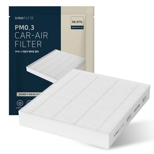 하나필터 PM0.3 프리미엄 차량용 에어컨 필터, 1개, HCF-21