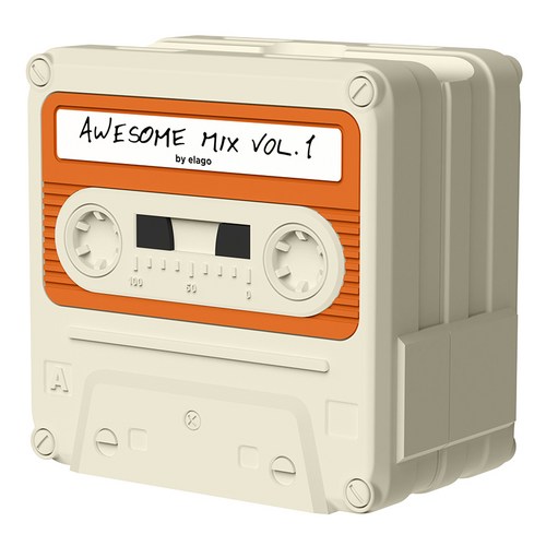 엘라고 갤럭시 버즈 2 / 2 프로 / 프로 / 라이브 / FE 카세트 테이프 케이스, 클래식화이트, 1개