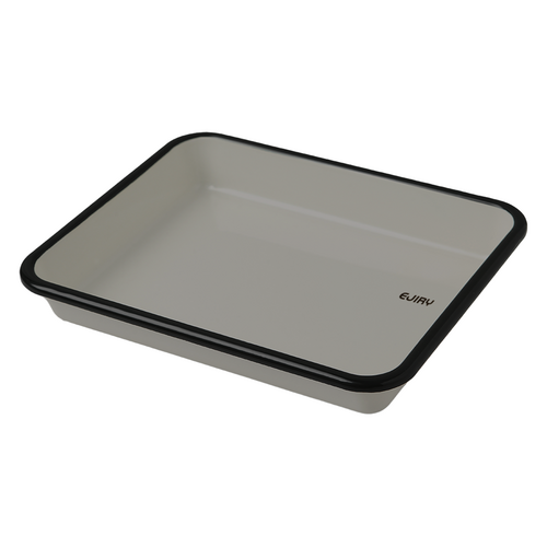 에지리 레모 법랑 사각트레이, 1개, 애쉬그레이