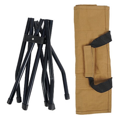 캠핑 2WAY 장작 가방 받침대 캐리어 거치대, 탄베이지, 1개