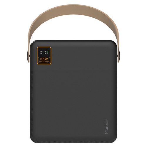 모루이 PD65W PPS 초고속충전 2.0 대용량 보조배터리 100000mAh, 블랙, M100B