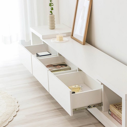 파란들 보스코 높은 서랍형 거실장 1800 방문설치, 바닐라우드 3