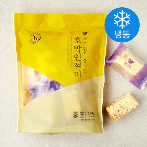 창억떡 부드럽고 쫄깃한 호박인절미 (냉동), 1개, 500g