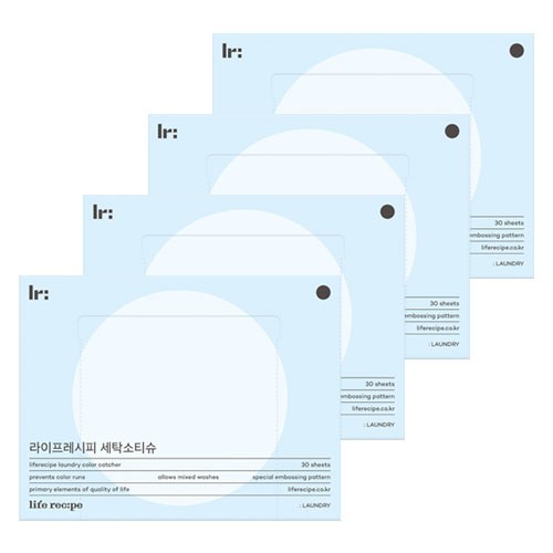 라이프레시피 세탁소 티슈, 4개