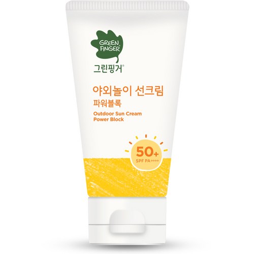 그린핑거 야외놀이 선크림 파워블록 SPF50+ PA++++, 1개, 80ml - 선크림 추천