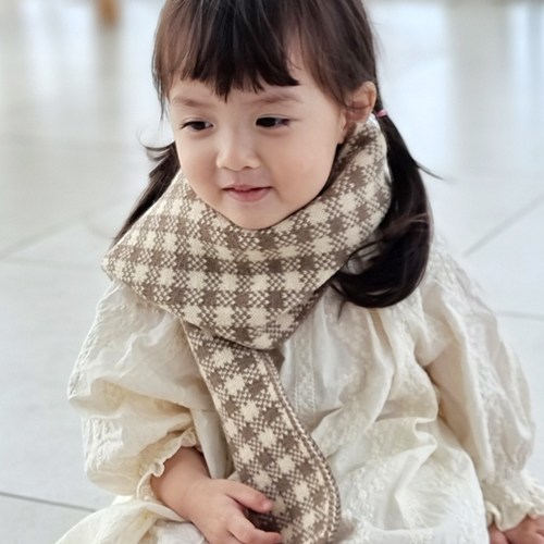 우주아이 아동용 코코체크 목도리