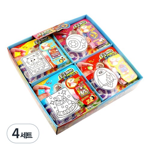 볼클레이양면 윈도우 아트, 4세트, 혼합색상