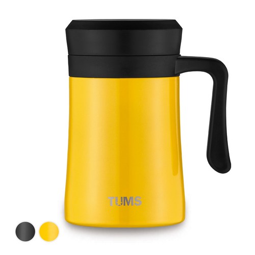 텀스 어반 스텐머그 500ml, YELLOW, 1개 - 머그 텀블러 추천