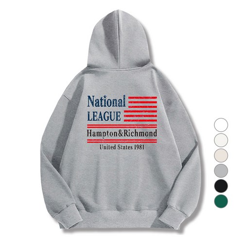 일루소 남성용 WD 내셔널리그 오버핏 후드티