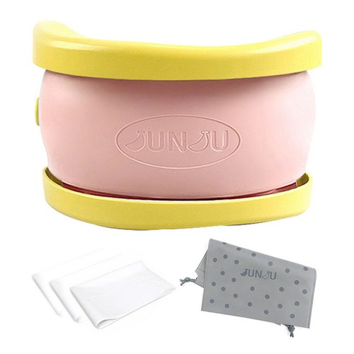 준주 베이직 바나나 변기 + 파우치 + 비닐봉지 30매 세트, 옐로 + 핑크