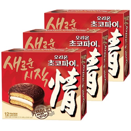 오리온 초코파이, 468g, 3개 - 빅파이 추천