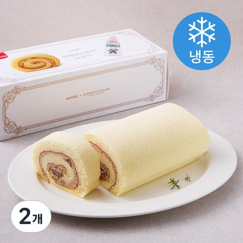 삼립 마롱 롤케익 (냉동), 430g, 2개