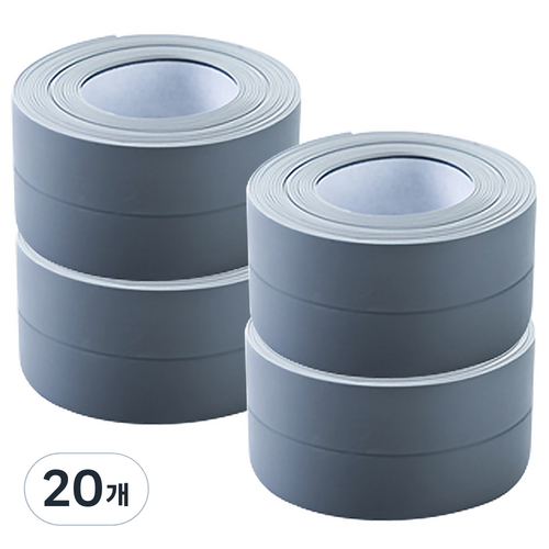 디지지 다용도 컬러 방수 테이프 그레이, 20개