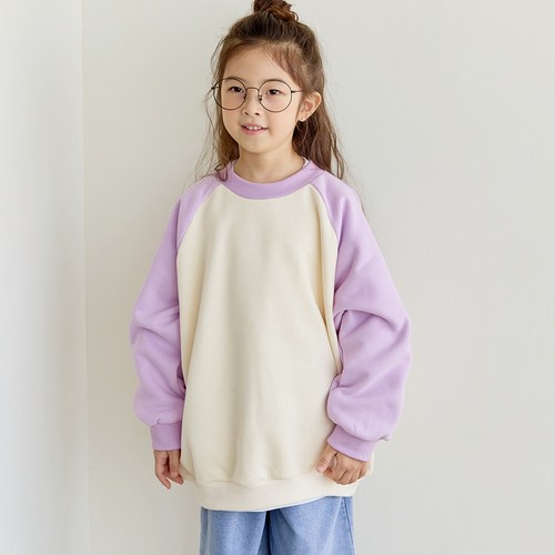 바브키즈 아동용 나그랑 기모 맨투맨