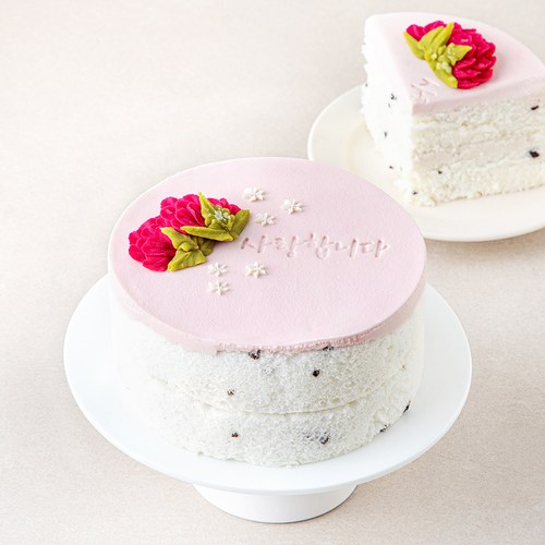 앙금플라워 카네이션 쌀케이크, 590g, 1개, 1개입