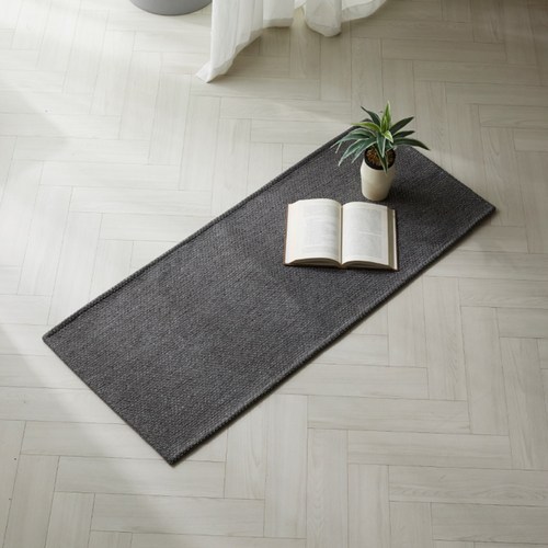 가온길카페트 사이잘룩 네추럴 주방매트, 차콜