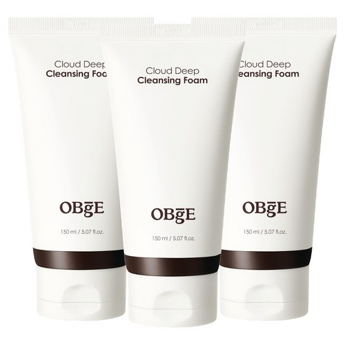 OBge 클라우드 딥 클렌징폼, 3개, 150ml - 클라우드 책 추천