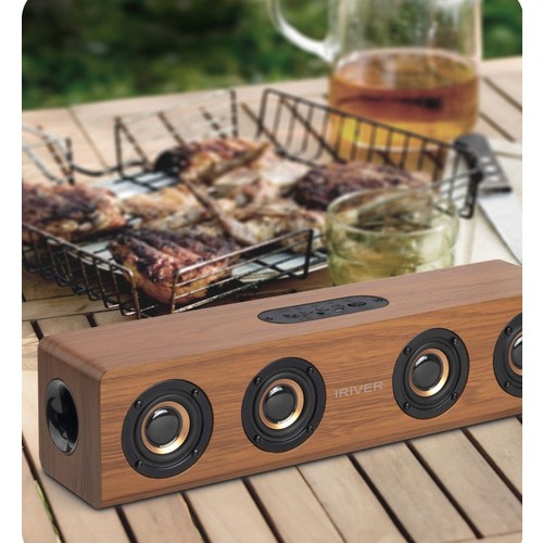 락잇인 고출력 프리미엄 사운드바 스피커, 우드색