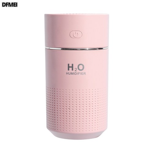 DFMEI 가습기 휴대용 안개량 차량용 가습기 무음 스프레이 usb 가습기, 핑크색