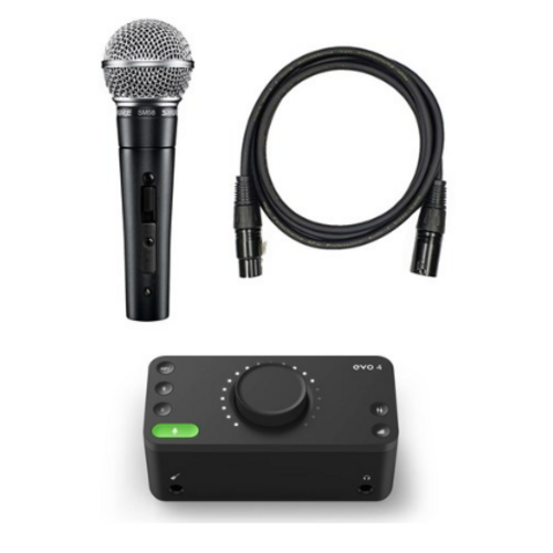 SHURE SM58 SK 슈어 다이나믹 마이크, SM58 SK+오디언트 Evo4