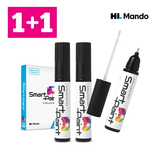 모비스 현대 순정품 디올뉴 싼타페(MX5) M2F 마그네틱그레이 페인트 붓펜 자동차 도색 차량용 카페인트+(제일)투명, 1개