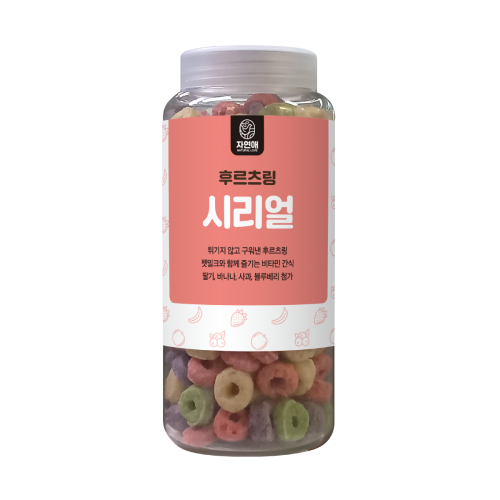 자연애 강아지 가수분해 간식 후르츠링 시리얼 110g, 단품, 1개