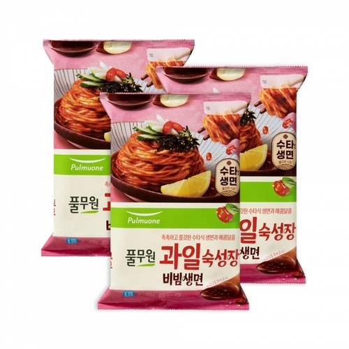 풀무원들기름비빔생면