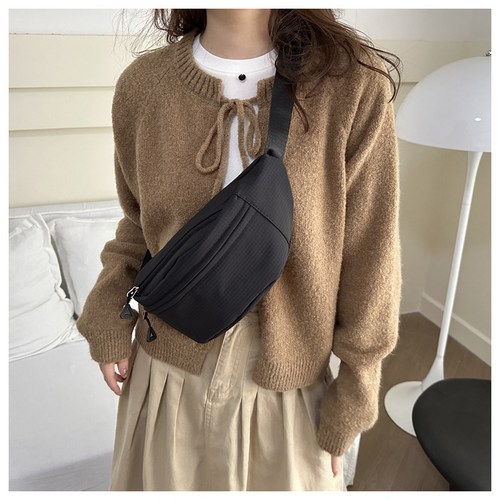 웰빙마루 캐주얼 캔버스 크로스백 힙색