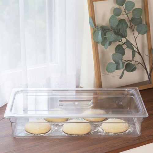 빵집 필수품 도우보관 박스 투명재질 용기 발효 반죽보관 베이커리용, 1.투명 도우박스, 4인치, 포함, 1개