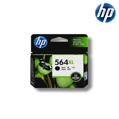 HP 대용량 정품잉크 NO.564XL, CN684WA 검정, 1개
